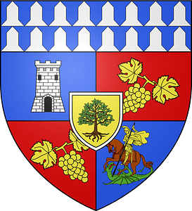 Blason ville fr Vernet(Allier)