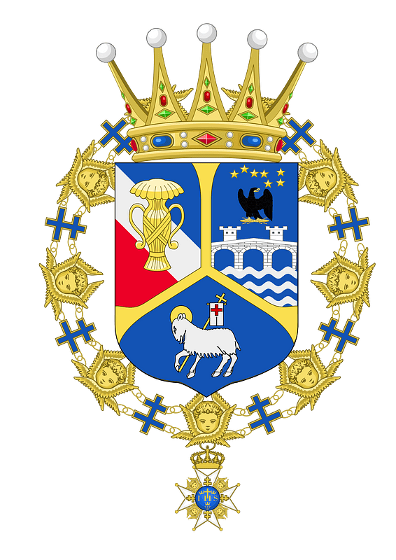 Coats of arms of Prince Oscar, Comte of Wisborg (1892)