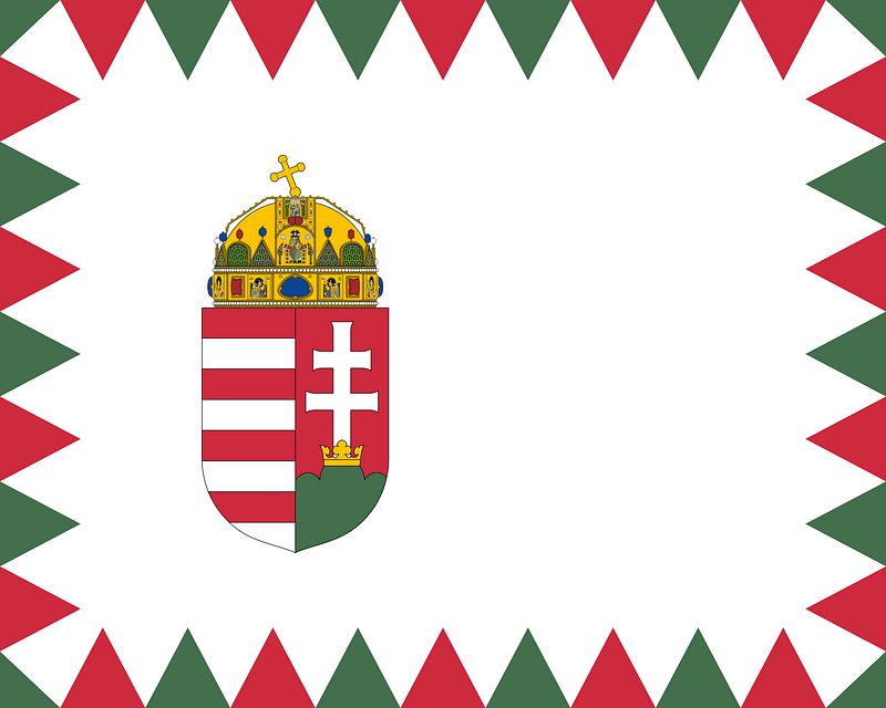 Naval Ensign of Hungary (for larger vessels)