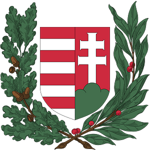 Coat of arms of Hungary (1918-1919; oak and olive branches)