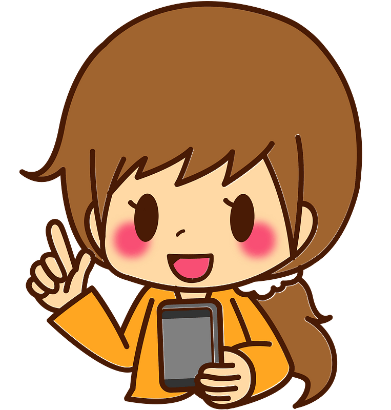 (Anika) Girl is Looking at Her Smartphone