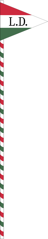 Flag of the Command of a Cavalry Brigade of the Hungarian National Army (1919, with staff)