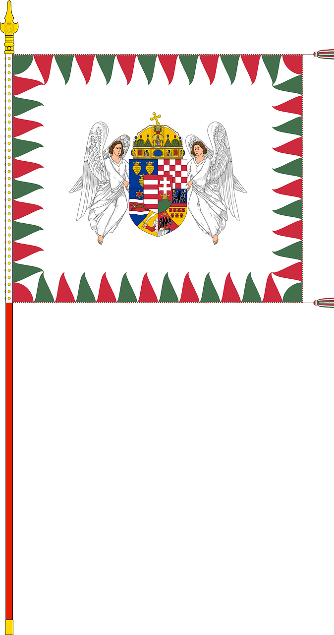 Infantry Colour of the Royal Hungarian Defence Forces (1939-1945, with staff)