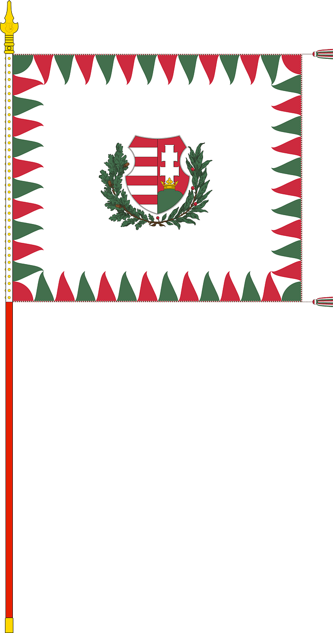 Infantry Colour of the Hungarian Defence Forces (1949, with staff)