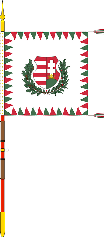 Cavalry Standard of the Hungarian Defence Forces (1949, with staff)