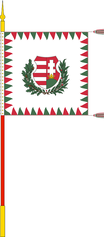 Standard for motorised rifle regiments of the Hungarian Defence Forces (1949, with staff)