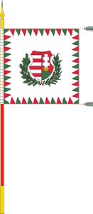 Standard for motorised rifle regiments of the Hungarian Defence Forces (1949, with staff)