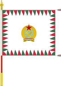 Standard for armoured regiments of the Hungarian Defence Forces (1949-1950, with staff)