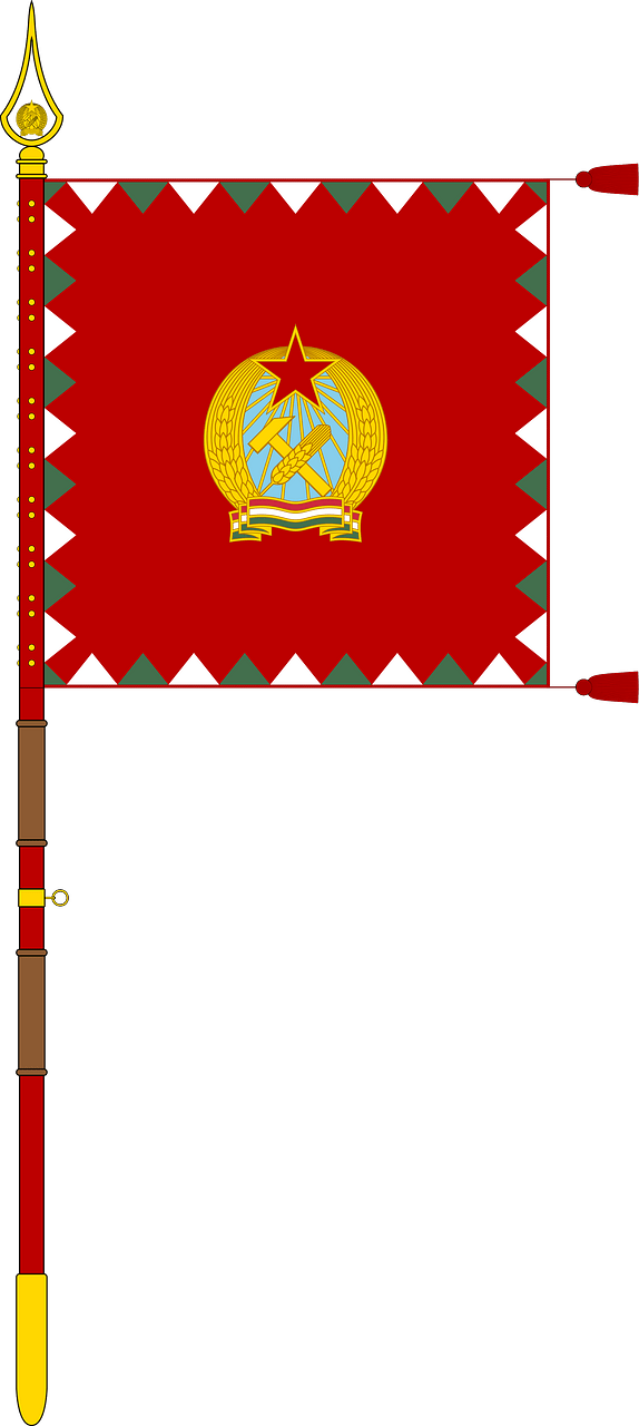 Cavalry Standard of the Hungarian People's Army (1950-1957, with staff)