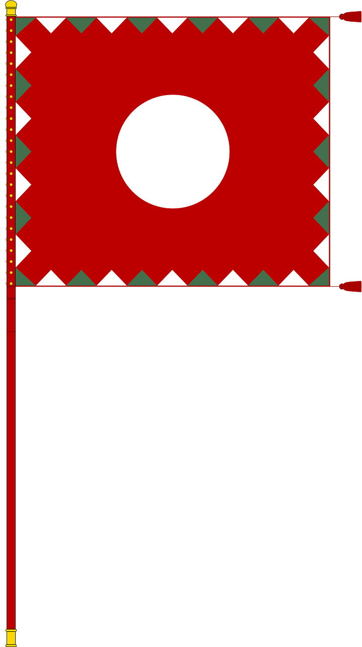 Colour of the 26th Rifle Regiment of the Hungarian People's Army (1956, with staff)
