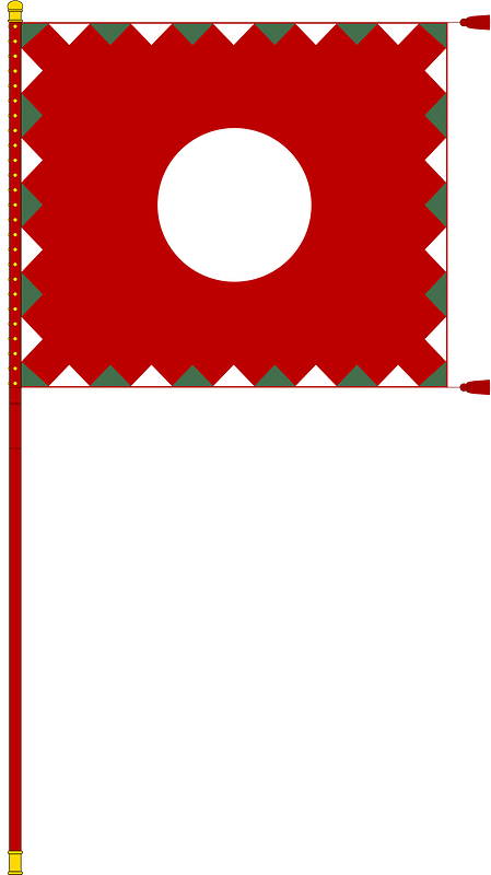 Colour of the 26th Rifle Regiment of the Hungarian People's Army (1956, with staff)