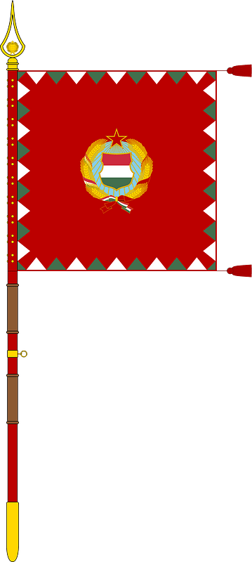 Cavalry Standard of the Hungarian People's Army (1957-1976, with staff)