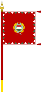Standard for motorised rifle regiments of the Hungarian People's Army (1957-1976, with staff)