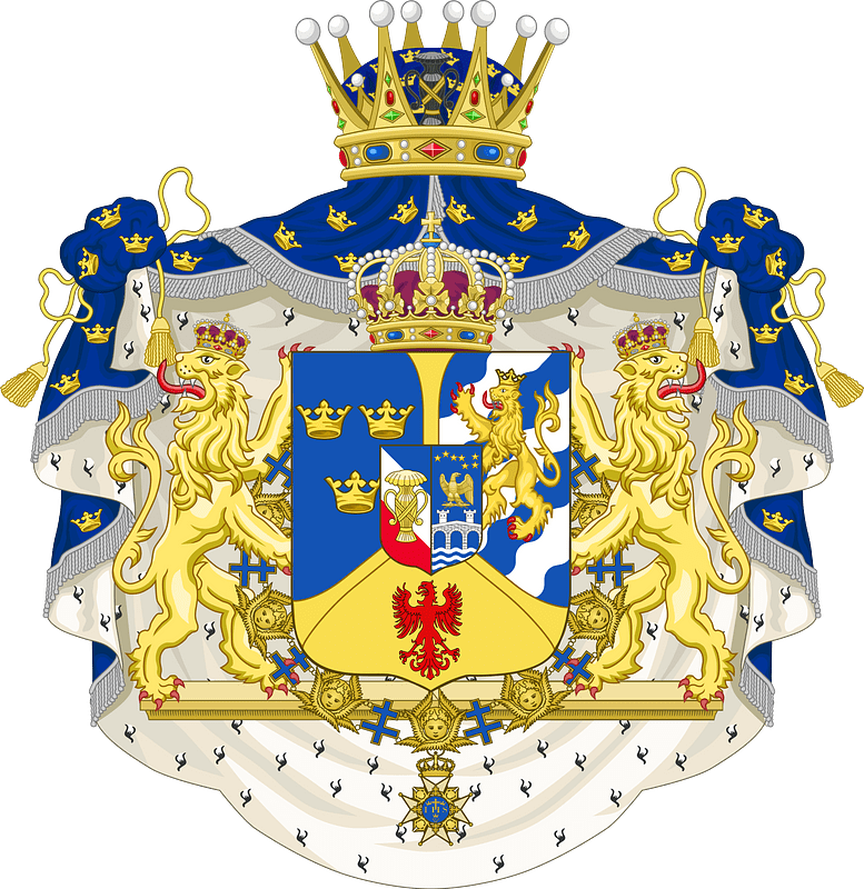Coat of arms Crown Prince Gustav (V) of Sweden 1