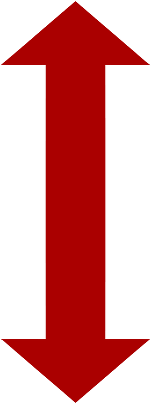 Double arrow symbol - red