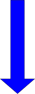 Arrow symbol - blue