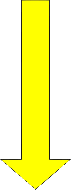 Arrow symbol - yellow