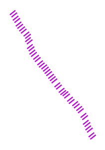 Hydrogeological map - symbol - extension of the artesian groundwater (color)