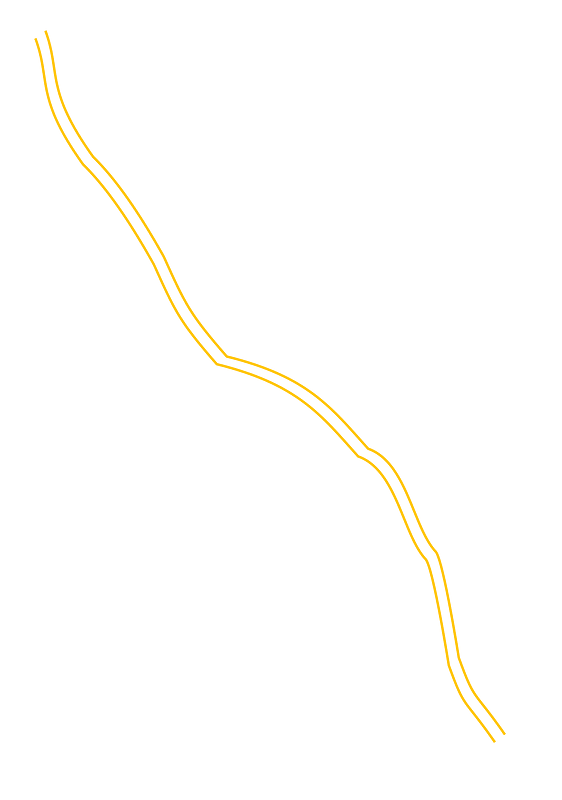 Hydrogeological map - symbol - elevation of the interface between saline and fresh groundwaters (color)