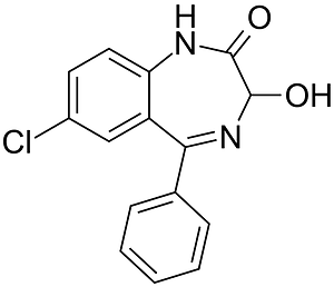 7-chloro-3-hydroxy-5-phenyl-1H-benzo(e)(1,4)diazepin-2(3H)-one 200