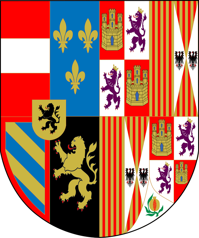 Joanne of Castille and Philippe of Habsbourg escutcheon
