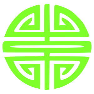 财 cái symbol---green