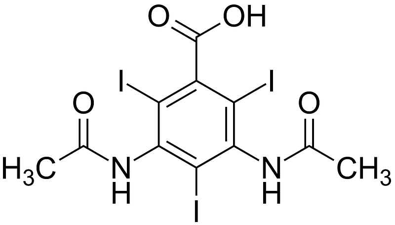 3,5-diacetamido-2,4,6-triiodobenzoic acid 200