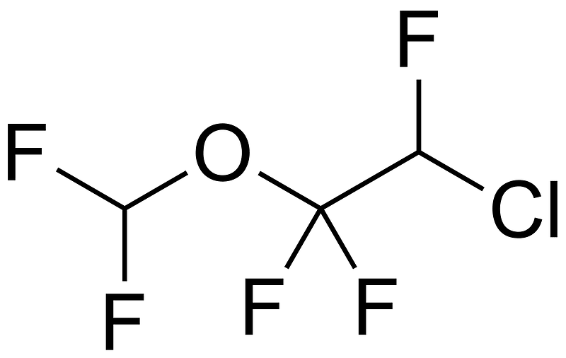 2-chloro-1-(difluoromethoxy)-1,1,2-trifluoroethane 200