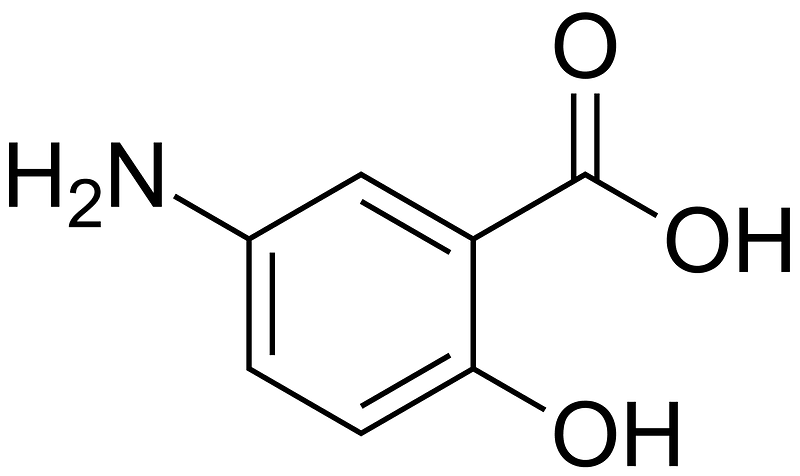 5-amino-2-hydroxybenzoic acid 200
