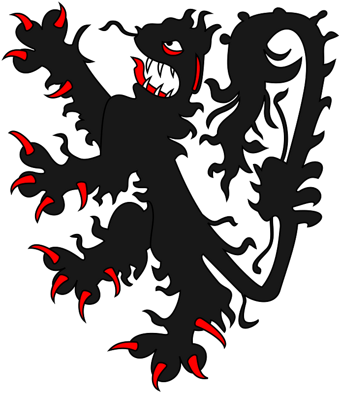 Lion Rampant sable (Gelre)