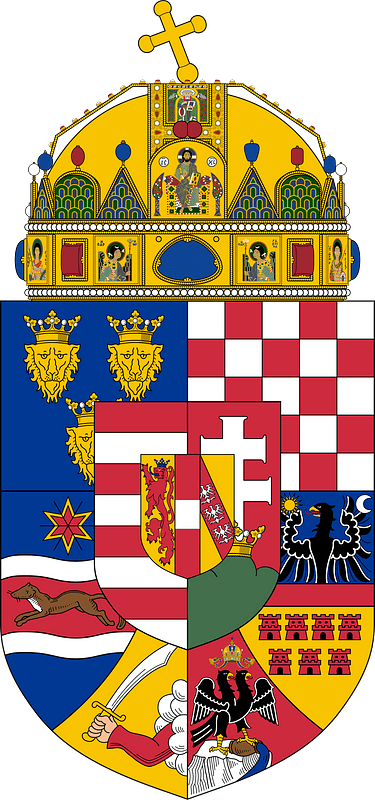 Royal coat of arms of the Kingdom of Hungary (1915-1918)