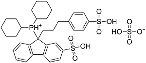 Dicyclohexyl(2-sulfo-9-(3-(4-sulfophenyl)propyl)-9H-fluoren-9-yl)phosphonium hydrogensulfate 200