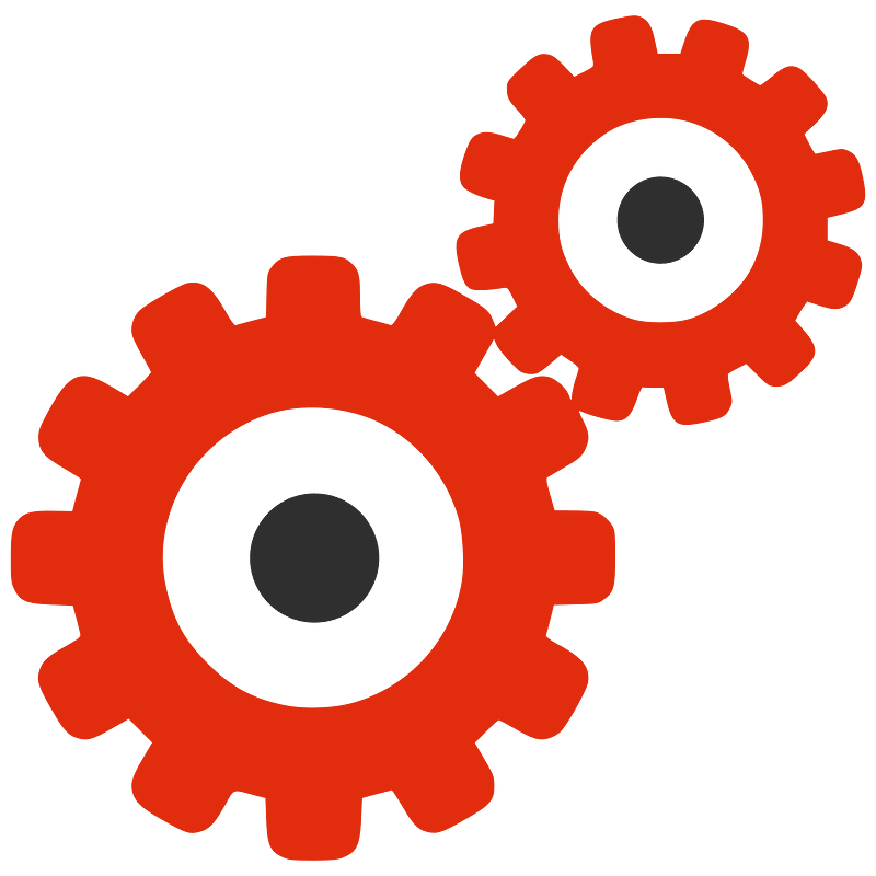 Red Silhouette - Gears