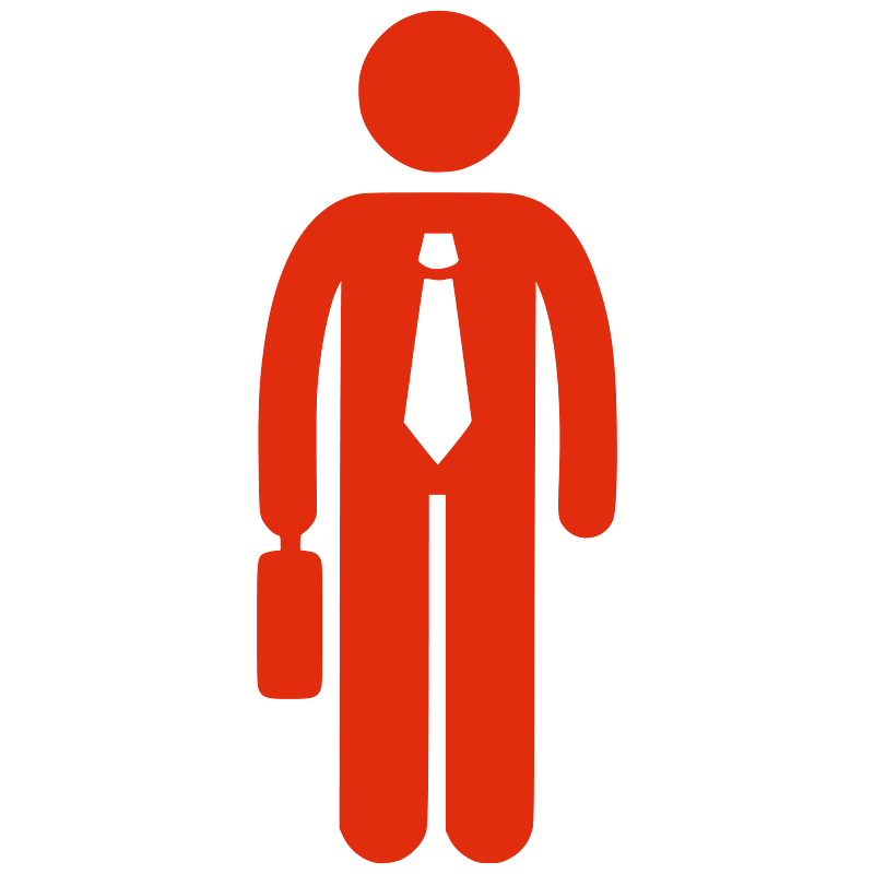 Red Silhouette - Salesman