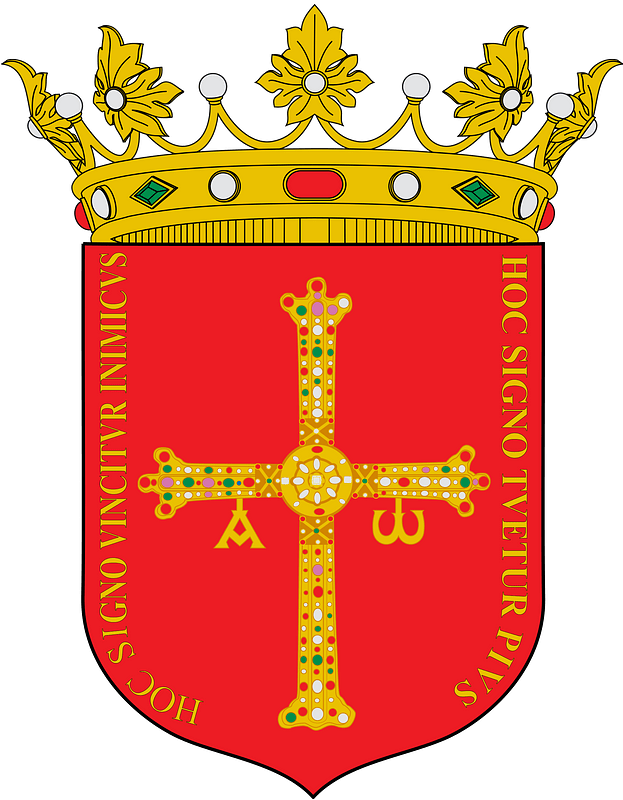Escudo del Reino de Asturias (Modelo de la Bandera)