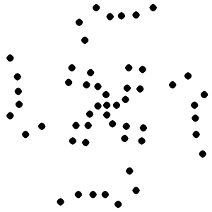 Swastika - Arktos - Great Chariot (Ursa Major) and Little Chariot (Ursa Minor) rotating around the Pole Star --- asterism