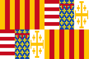 Bandera de Nápoles - Trastámara
