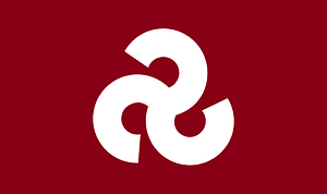 Flag of Miyoshi, Hiroshima (1992–2004)