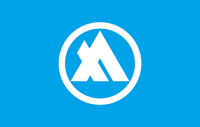 Flag of Kawauchi, Ehime (1976–2004)