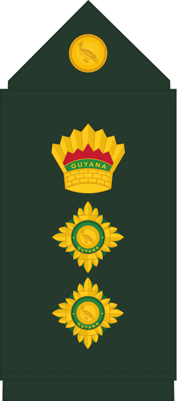 Guyana Defence Force (GDF) Colonel rank insignia