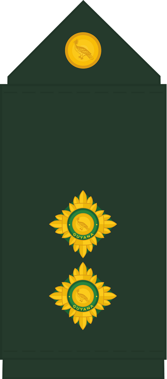 Guyana Defence Force (GDF) Lieutenant rank insignia