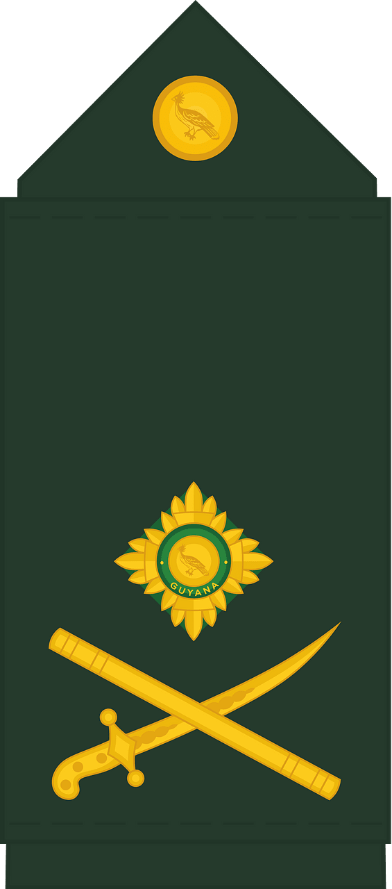 Guyana Defence Force (GDF) Major General rank insignia
