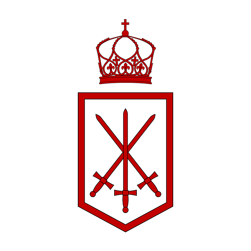 Flag of the Tonga Defence Services (1-1 aspect ratio)