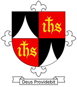Dominican US Western province coat of arms (Deus Providebit motto variant)