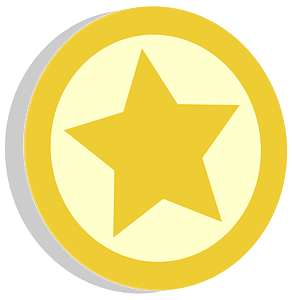 Symbol star gold