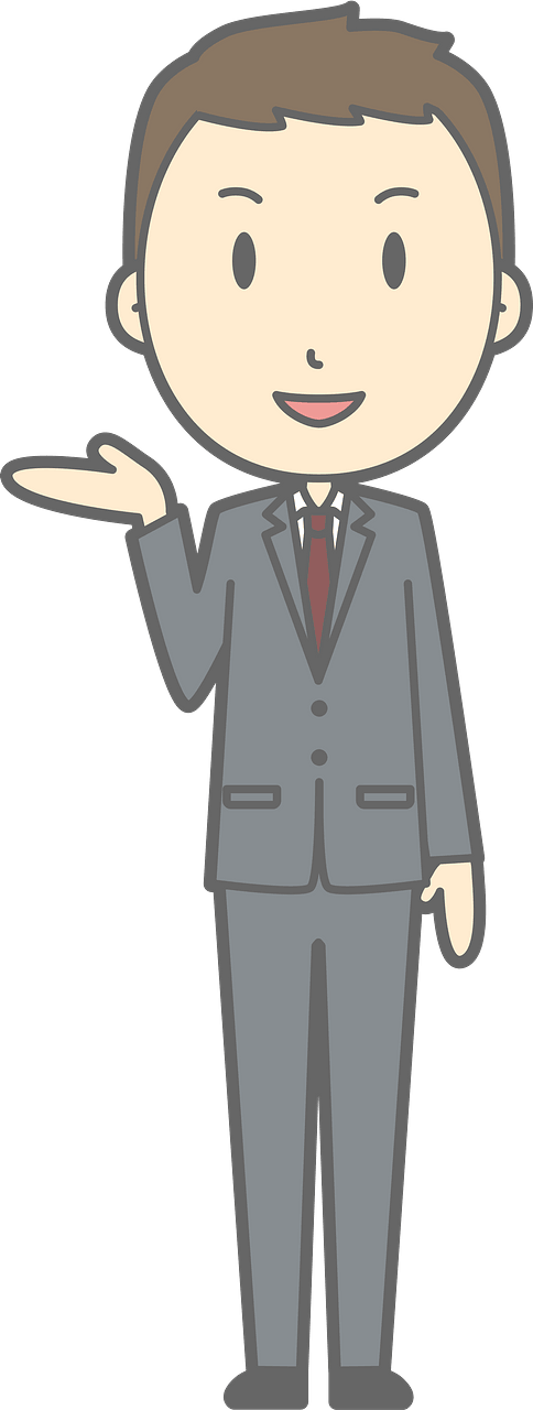 (Nathan) Businessman Acting as a Guide