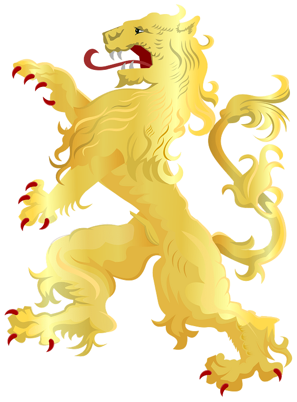 Lion rampant, by Arch