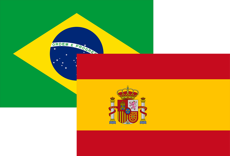 Spain-Brazil Flag