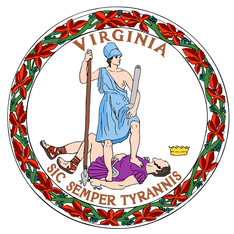 Seal of Virginia white