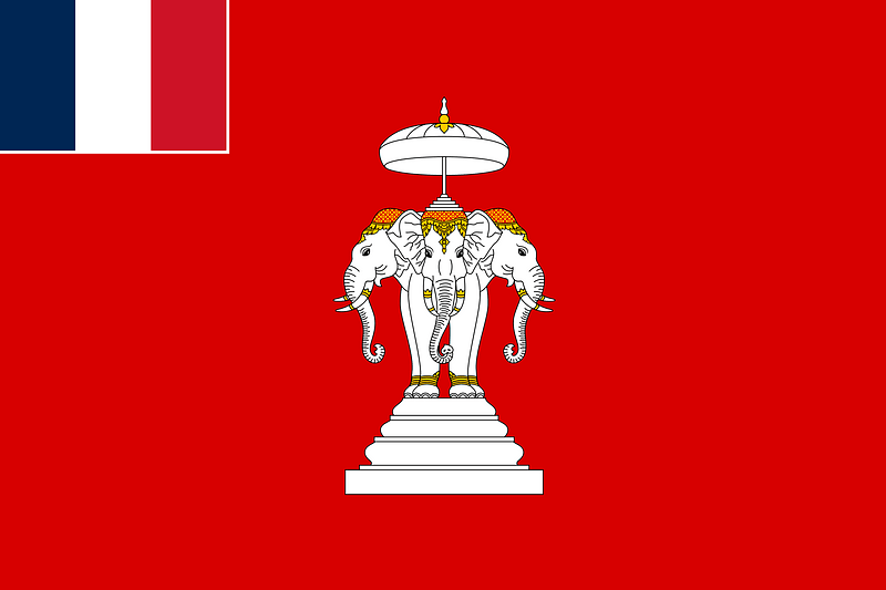 Flag of Laos (1893–1952)